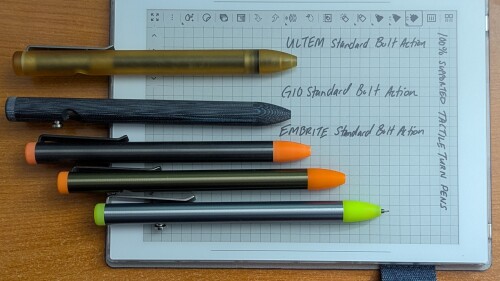 My Compatible TactileTurn Machined Pens